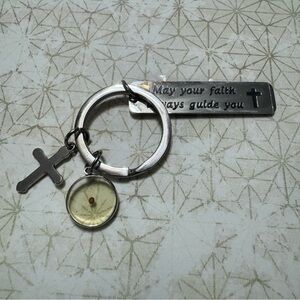 MAY YOUR FAITH ALWAYS GUIDE YOU KEYCHAIN